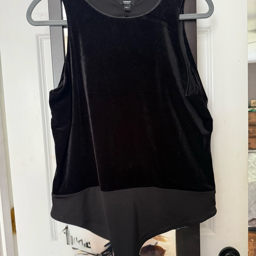 Express Black Sleeveless Bodysuit